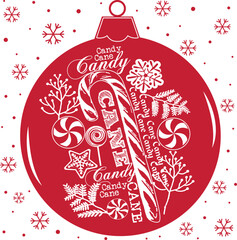 New Christmas design Ornament  isolated design ball print 2026