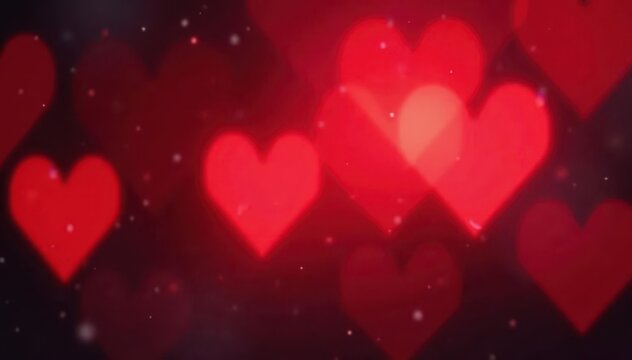 Abstract red bokeh, blurred lights Soft, romantic feel , design, burgundy - Powered by Adobe