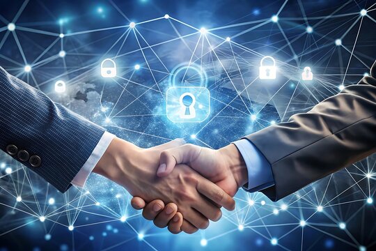 Aerospace engineer holding global network and space technology innovation, satellites navigation robotics AI propulsion orbit systems launch research communication exploration infrastructure.