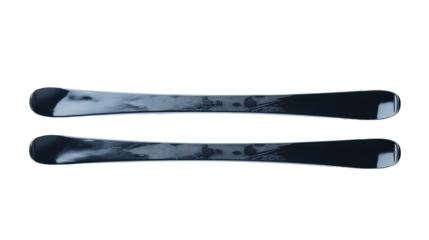 Two shiny metal tire levers isolated on transparent background