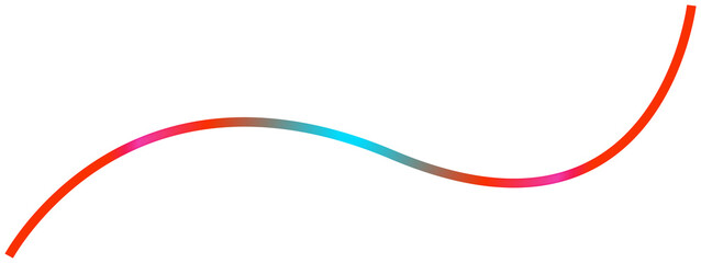 Abstract wavy gradient line path element.