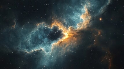 Fototapeta premium Colorful nebulae in deep space (1)