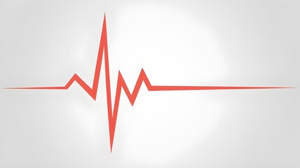 📈 ECG heartbeat graph showing financial stock market growth and success with an upward arrow line on a 3D chart of data