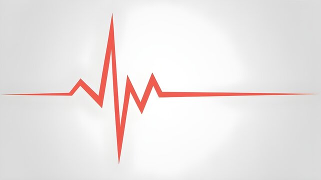📈 ECG heartbeat graph showing financial stock market growth and success with an upward arrow line on a 3D chart of data