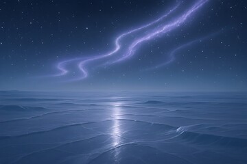 Obraz premium Starlight Rivers of the Enchanted Tundra