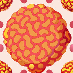 Creative brain illustration for educational designs, mental health awareness campaigns, or scientific presentations needing a unique visual element