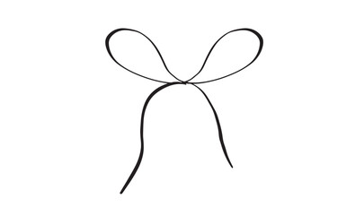Ribbon bow object drawing blackcolor object icon design gift present ribbon bow happy valentine day love heart happy birthday merry christmas xmas happy new year weddign celebration festival bow