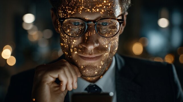 Professional charm: the art of business communication in a portr