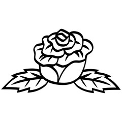 Rose Vintage Retro Classic Illustration Vector Art