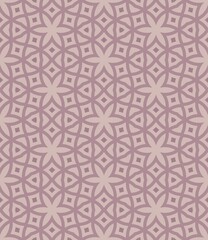 Seamless vintage geometric floral pattern for wallpaper, textile design backdrop