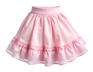 - Cute Pink Baby Skirt with Frills, isolated on transparent background” 