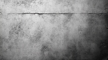 weathered concrete wall with horizontal seam and rough textured surface, moody monochrome lighting evoking grit and somber atmosphere