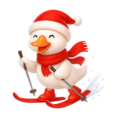 Christmas Goose Skiing