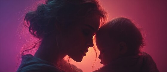 Intimate learning: a mother guides her child through book adventures. Fantasy poster. Engagement and learning: mother and child explore a vibrant book. Cinematic poster. Scifi poster.