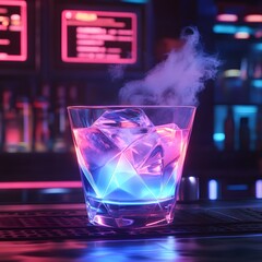 Neon Dream A Cyberpunk Inspired Cocktail