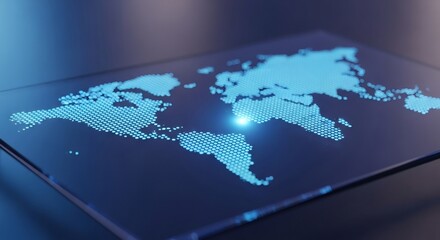 Global Data Network Visualization on Touchscreen Interface