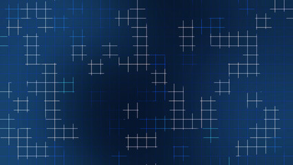 Dark blue glowing grid line digital background for futuristic technology design