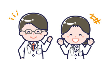 長袖医師／2人組／男女 02