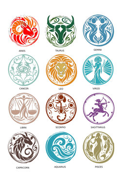 set of zodiac signs