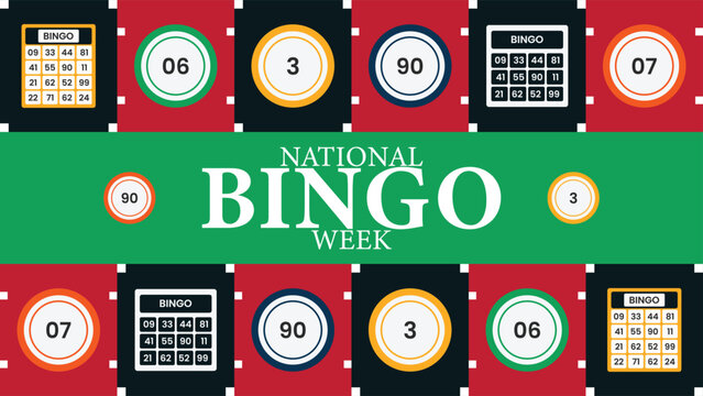 National Bingo Week, Fun Games, Community Entertainment, Bingo Celebration - Powered by Adobe