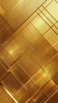 Fond g&eacute;om&eacute;trique dor&eacute; avec des lignes nettes et modernes&rdquo;
