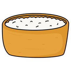 inari sushi vector illustration