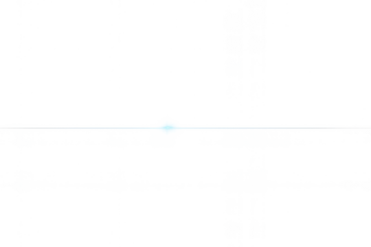 Bright blue light creating a digital lens flare effect. Glare lightbeam on an abstract transparency grid