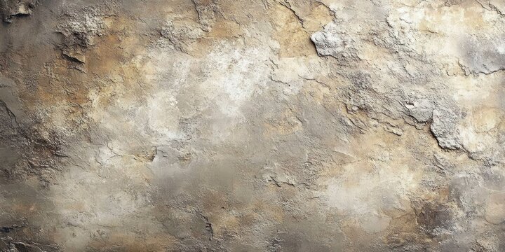 weathered cracked plaster wall with peeling paint and textured earthy tones conveying an aged melancholic atmosphere