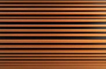 close-up of warm horizontal blinds with repeating wooden slats and soft shadow lines conveying a calm minimalist rhythm
