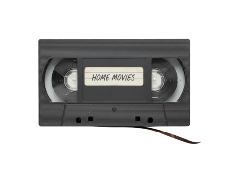 Photoreal VHS Tape Playing with Spinning Reels