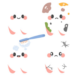 Cute Tooth Care Evolution
