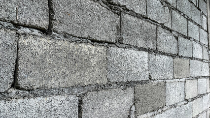 Texture of abstract shingles bricks texture, Geometric pattern background, Details of wall material, Can be used as background for display or montage your products. Close up view.