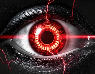 Ominous AI Artificial Intelligence Cyber Threat, Robotic Surveillance