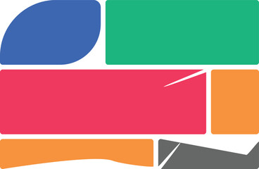 Geometric shapes colorful design abstract graphic background modern contemporary art