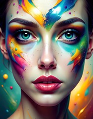 AI Art Generation: Abstract Portrait with Algorithm