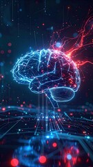 AI Brain Protecting a Network from Cyber Threats