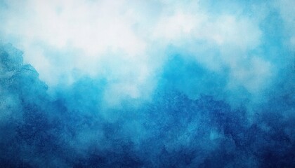 abstract blue watercolor wash evoking misty ocean depths and a calm, serene atmosphere