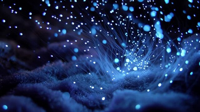 Abstract Geometric Low Poly Crystal Texture Moving Background Seamless Loop Dark Blue