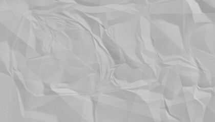 Grey Crumpled Paper Texture Background – Wrinkled Folded Surface for Design