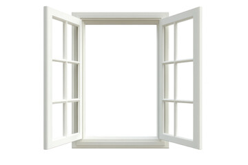 A beautifully designed open window a clear view. inviting natural light into a serene indoor space. perfect for home decor or architectural design inspiration