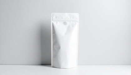 A sleek white packaging sits on a plain surface illuminated by soft natural light from a nearby window emphasizing its smooth texture and simple design

