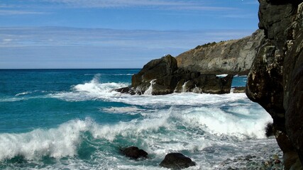 The elements, the ocean, the splashes – nature is magnificent.           
