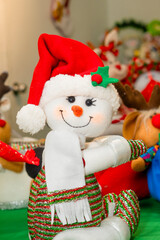 Beautiful Christmas dolls made of fabric