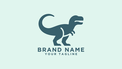 Dinosaur T-Rex Vector Logo Design - Tyrannosaurus Rex Silhouette for Branding © bisma