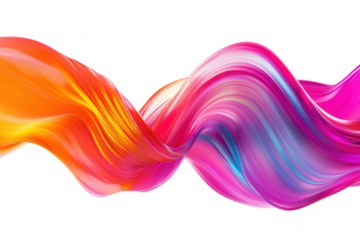 A swirl of colorful waves in shades of pink. orange. and blue. creating a dynamic flow that conveys energy and creativity. ideal for backgrounds in digital art or design projects