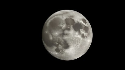 Obraz premium faraway. A striking close-up of the full moon, revealing intricate crater details against the dark night sky. STEM education sheets, lab safety posters, designed for biotech research communications.