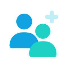 New user onboarding graphic with plus sign icon