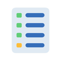 Obraz premium Colorful checklist icon symbolizing organization and efficient task management