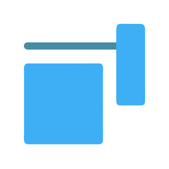 Abstract blue shapes arrangement against black background illustration design