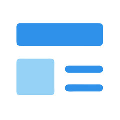 Clean minimalist web page layout UI flat design mockup